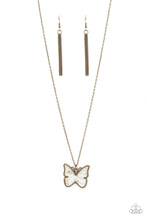 Load image into Gallery viewer, Gives Me Butterflies - Brass Necklace