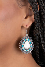 Load image into Gallery viewer, Sagebrush Sabbatical - White (Turquoise) Earring