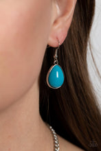 Load image into Gallery viewer, Ethereal Exaggerations - Blue Teardrop Bead) Necklace