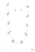 Load image into Gallery viewer, Interstellar Illusions - Silver (Clear Beads) Necklace
