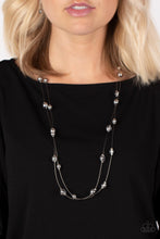 Load image into Gallery viewer, Interstellar Illusions - Silver (Clear Beads) Necklace
