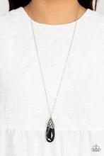 Load image into Gallery viewer, Dibs on the Dazzle - Silver (Smoky Black) Necklace