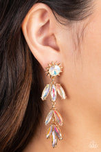 Load image into Gallery viewer, Space Age Sparkle - Gold (Iridescent) Earring