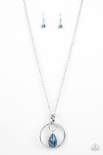 Load image into Gallery viewer, Swinging Shimmer - Blue Necklace