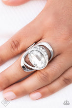 Load image into Gallery viewer, Mountain View Meadow - White (Rhinestone) Ring (GM-0822)