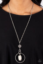Load image into Gallery viewer, Keep the PIECE - White (Marbled Stone) Necklace