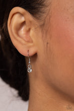 Load image into Gallery viewer, Hooped Theory - White (Solitaire Rhinestone) Necklace