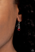 Load image into Gallery viewer, Hooped Theory - Red (Rhinestone Pendant) Necklace