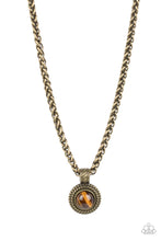 Load image into Gallery viewer, Pendant Dreams - Brass (Tiger's Eye Stone) Necklace