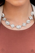 Load image into Gallery viewer, Diamond of the Season - White (Rhinestone) Necklace (FFA-0922)