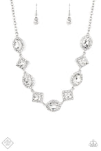 Load image into Gallery viewer, Diamond of the Season - White (Rhinestone) Necklace (FFA-0922)