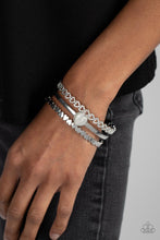 Load image into Gallery viewer, You Win My Heart - White (Rhinestone Heart) Bracelet