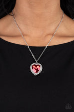 Load image into Gallery viewer, Sweethearts Stroll - Red (Heart) Necklace