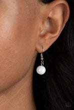 Load image into Gallery viewer, Patterned Paisley - White (Oval Paisley-like Filigree)) Necklace