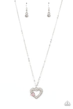 Load image into Gallery viewer, Bedazzled Bliss - Pink (Heart) Necklace