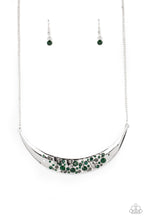 Load image into Gallery viewer, Bejeweled Baroness - Green (Emerald) Necklace