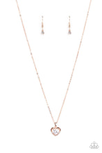 Load image into Gallery viewer, Effulgently Engaged - Rose Gold (Heart) Necklace