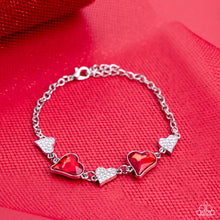 Load image into Gallery viewer, Cluelessly Crushing - Red (Heart) Bracelet