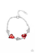 Load image into Gallery viewer, Cluelessly Crushing - Red (Heart) Bracelet
