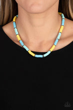 Load image into Gallery viewer, Rainbow Road - Blue (Rubber Disc) Necklace