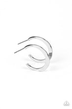 Load image into Gallery viewer, Royal Runway - Silver Hoop Earring