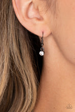 Load image into Gallery viewer, Diamond of the Season - Black (Gunmetal chain with White Rhinestone Gems) Necklace