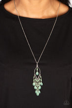 Load image into Gallery viewer, Sweet DREAMCATCHER - Green (Pearls) Necklace