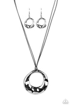 Load image into Gallery viewer, Tectonic Treasure - Black (Gunmetal) Necklace