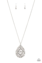 Load image into Gallery viewer, Glitz and GLOW - White (Rhinestone) Necklace