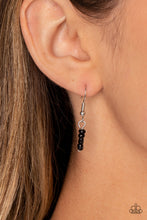 Load image into Gallery viewer, Bold Buds - Black (Seed Bead Flowers) Necklace