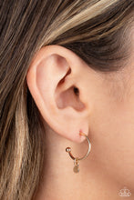 Load image into Gallery viewer, Modern Model - Gold (Hoop) Earring