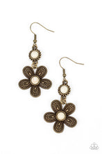 Load image into Gallery viewer, Free-Spirited Flourish - Brass (Flower) Earring