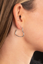 Load image into Gallery viewer, Burnished Beau - Silver (Heart) Earring
