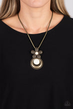 Load image into Gallery viewer, Bohemian Blossom - Brass (Snake Chain/Flower) Necklace