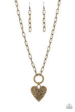 Load image into Gallery viewer, Brotherly Love - Brass (Heart) Necklace