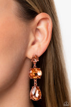 Load image into Gallery viewer, Royal Appeal - Copper (Peachy Teardrop) Post Earring