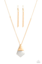 Load image into Gallery viewer, Posh Pyramid - Gold (Triangle) Necklace