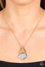 Load image into Gallery viewer, Posh Pyramid - Gold (Triangle) Necklace