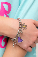 Load image into Gallery viewer, Turn Up the Charm - Purple (Charm) Bracelet