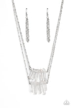 Load image into Gallery viewer, Crystal Catwalk - White (Crystal-Like Stone) Necklace