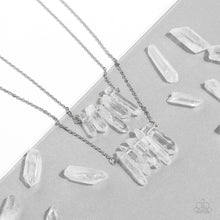 Load image into Gallery viewer, Crystal Catwalk - White (Crystal-Like Stone) Necklace