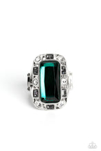 Load image into Gallery viewer, Radiant Rhinestones - Green (Emerald Gem) Ring