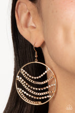 Load image into Gallery viewer, Fighting Fortune - Gold Earring