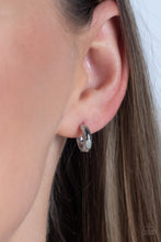 Load image into Gallery viewer, Catwalk Curls - Silver (Hoop) Earring