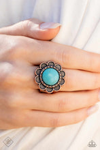 Load image into Gallery viewer, Backwoods Band - Copper (Turquoise) Ring (SSF-0223)