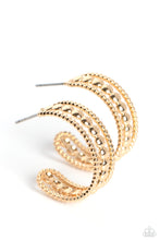 Load image into Gallery viewer, Dotted Darling - Gold Hoop Earring