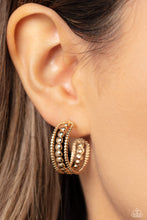 Load image into Gallery viewer, Dotted Darling - Gold Hoop Earring