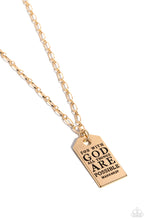 Load image into Gallery viewer, Possible Pendant - Gold (Inspirational) Necklace
