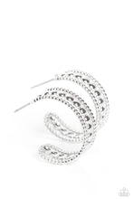 Load image into Gallery viewer, Dotted Darling - Silver (Hoop) Earring