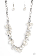 Load image into Gallery viewer, Glinting Goddess - Silver (White Pearl) Necklace